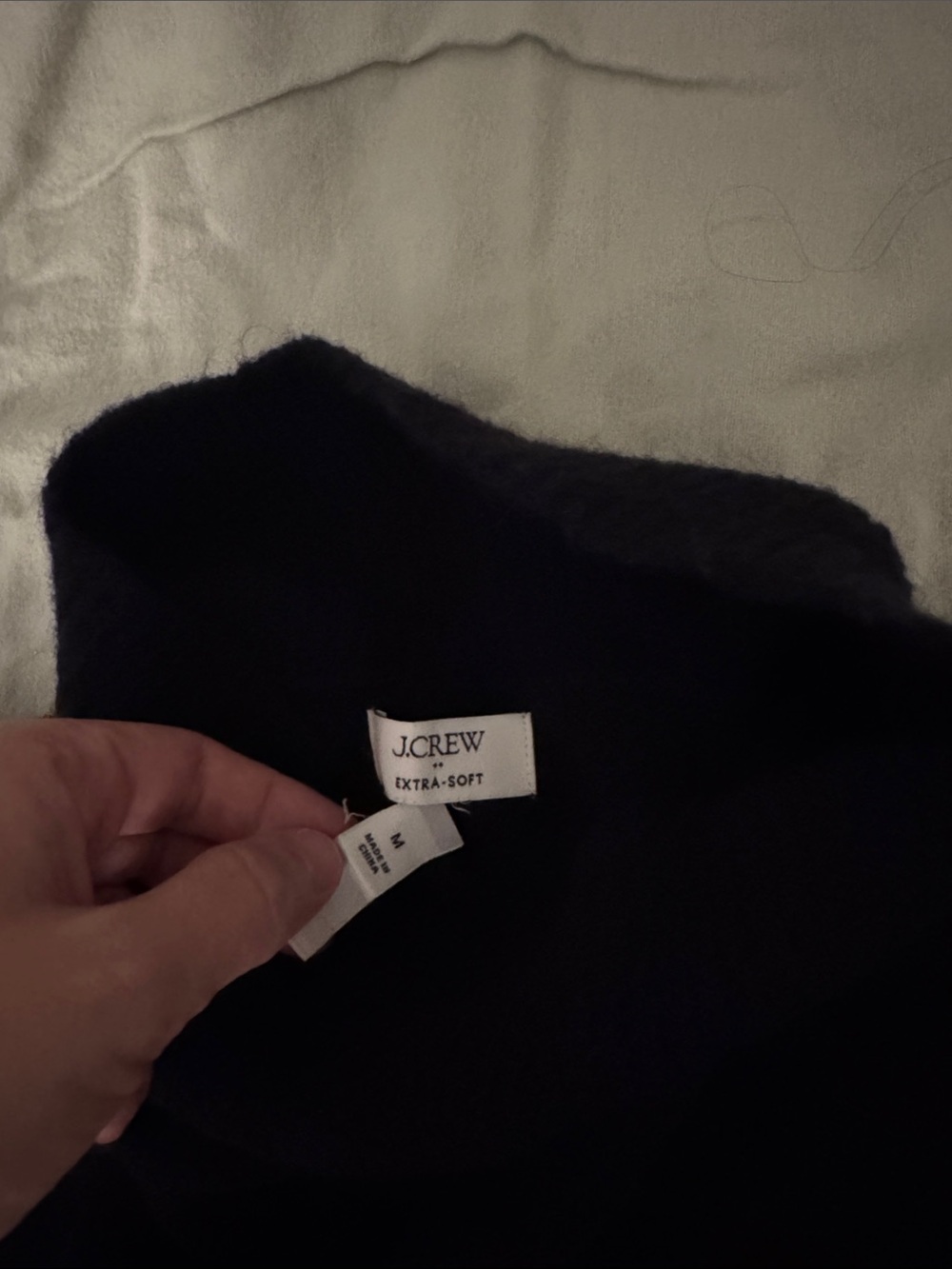 J. Crew Women’s Black Mockneck “Extra Soft” Yarn Sweater Merino and others Blend - Picture 6 of 11